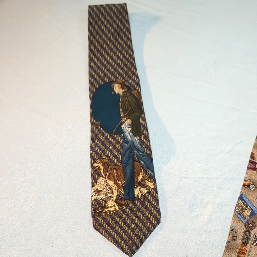 Men's Tie Set, Saturday Evening Post And Vintage Cars, Beautiful Mens Ties ..